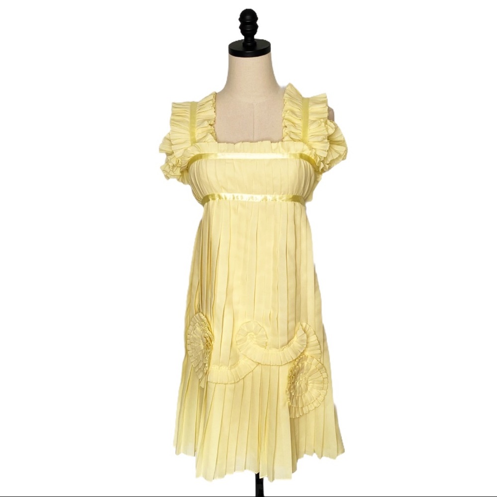 Anna Molinari Pleated Babydoll Pinafore | IT 42/US 6 NWT
